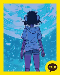 A Girl In A Departing Spaceship 카카오톡 테마 카톡테마 무료 다운로드