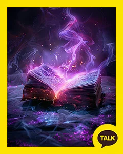 A Magical Book Of The Mysterious Smoke 카카오톡 테마 카톡테마 무료 다운로드