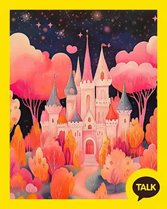 Castle In The Pink Maple Forest 카카오톡 테마 카톡테마 무료 다운로드