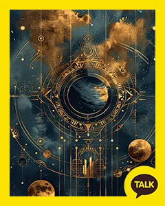 Planets Orbiting A Black Planet 카카오톡 테마 카톡테마 무료 다운로드