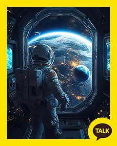Spacecraft Arrives On Earth 카카오톡 테마 카톡테마 무료 다운로드